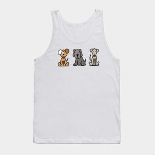 Three Pups Tank Top